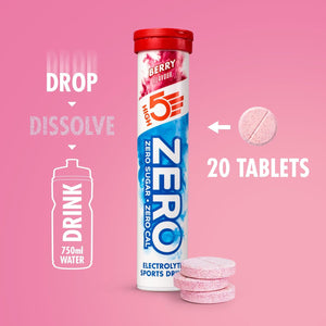 ZERO Electrolyte Tablet - Hydration Tablets Enhanced with Vitamin C - 0 Calories & Sugar Free